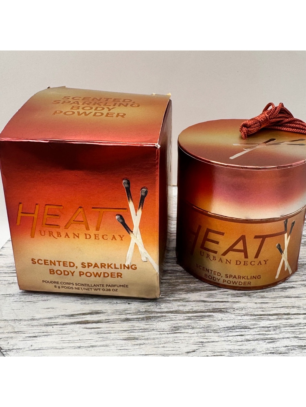 Urban Decay HEAT Scented Sparkling Body Powder with Puff SEALED BNIB RARE